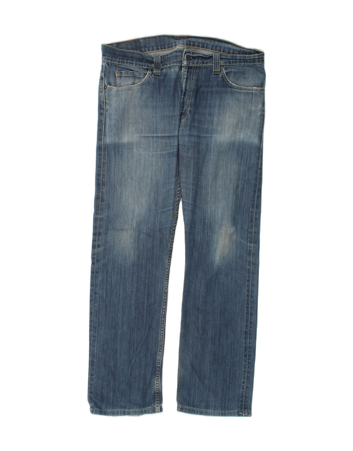 Мужские прямые джинсы LEVI'S W38 L32 синие, хлопок