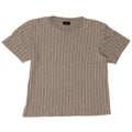 ZARA Mens T-Shirt Top Large Grey Striped