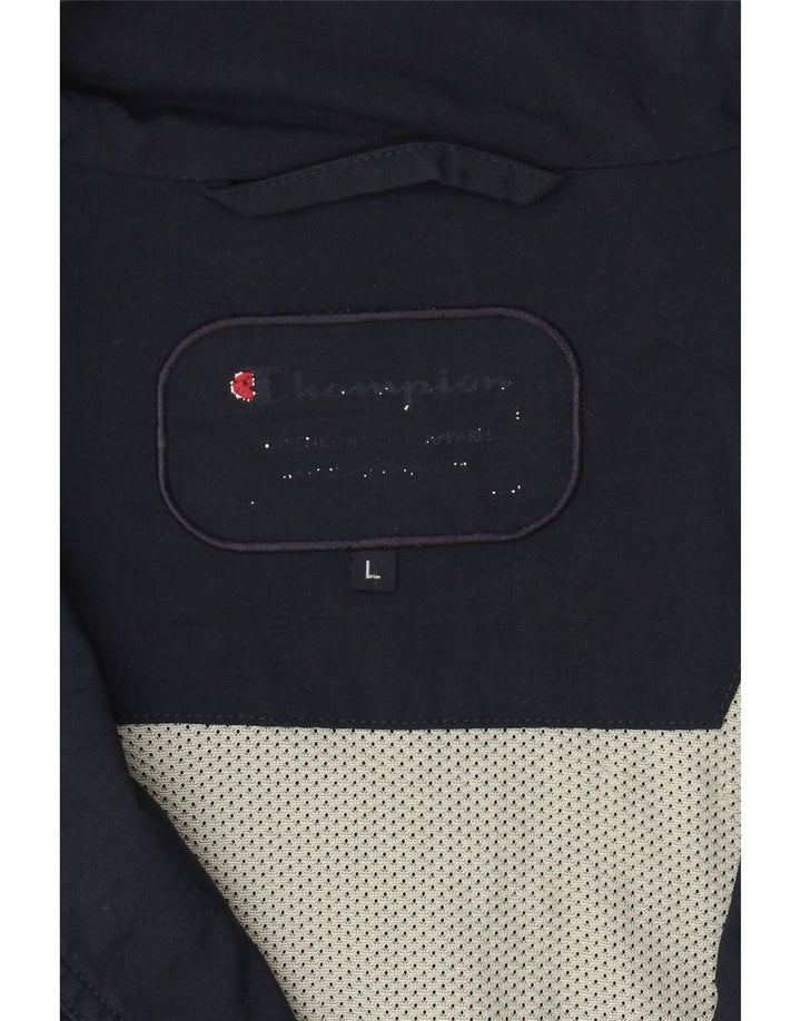 CHAMPION Mens Utility Jacket UK 40 Large Navy Blue Vintage Champion and Second-Hand Champion from Messina Hembry 