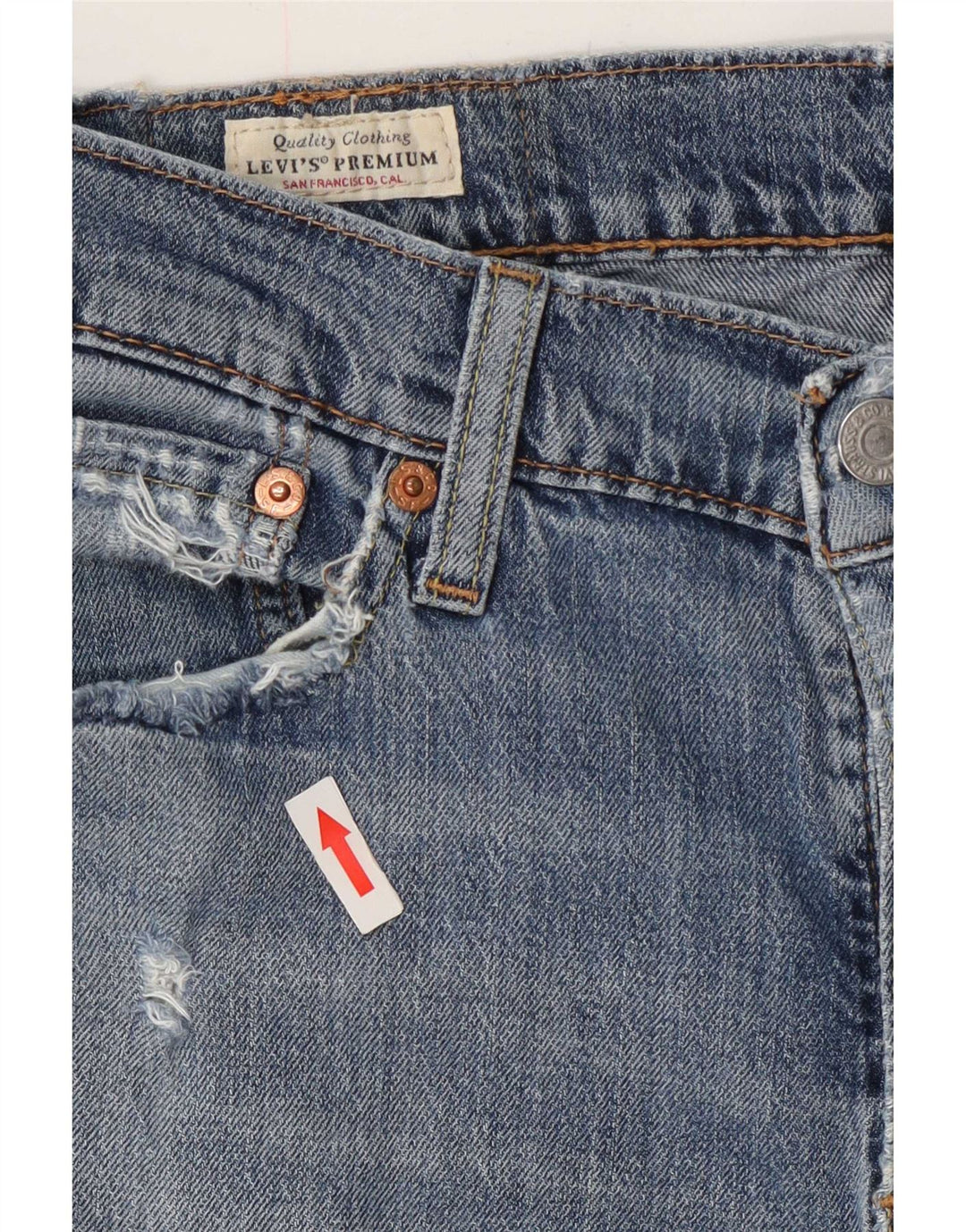 Женские зауженные джинсы Levi's 511 W30 L30 синие, хлопок
