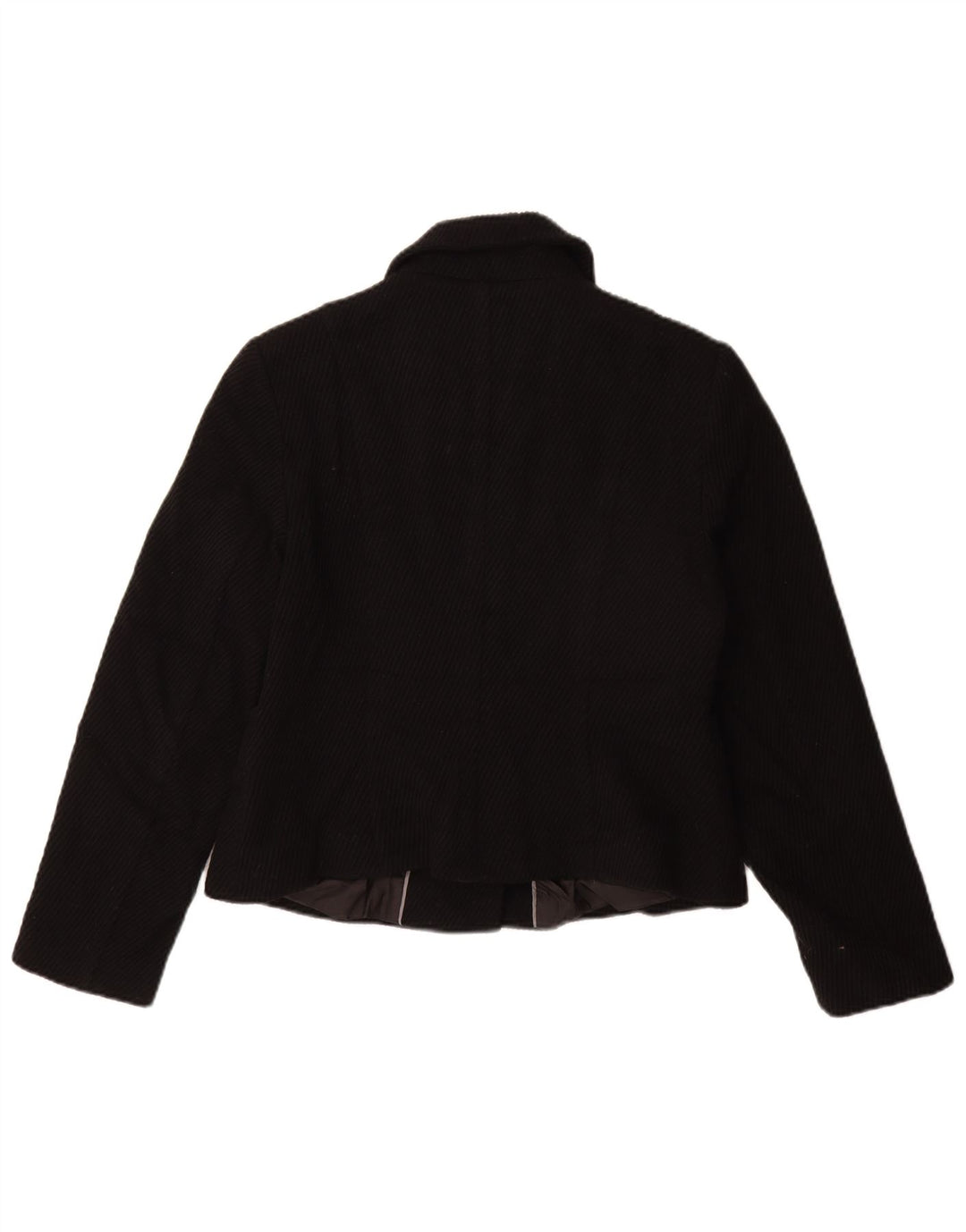 Женское короткое пальто Marks & Spencer UK 14, средний черный, вискоза