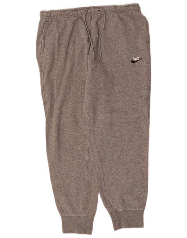 Мужские спортивные брюки Nike, большие серые хлопковые брюки с крапинками