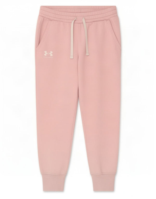 Женские спортивные брюки Under Armour Joggers UK 14, хлопок среднего розового цвета