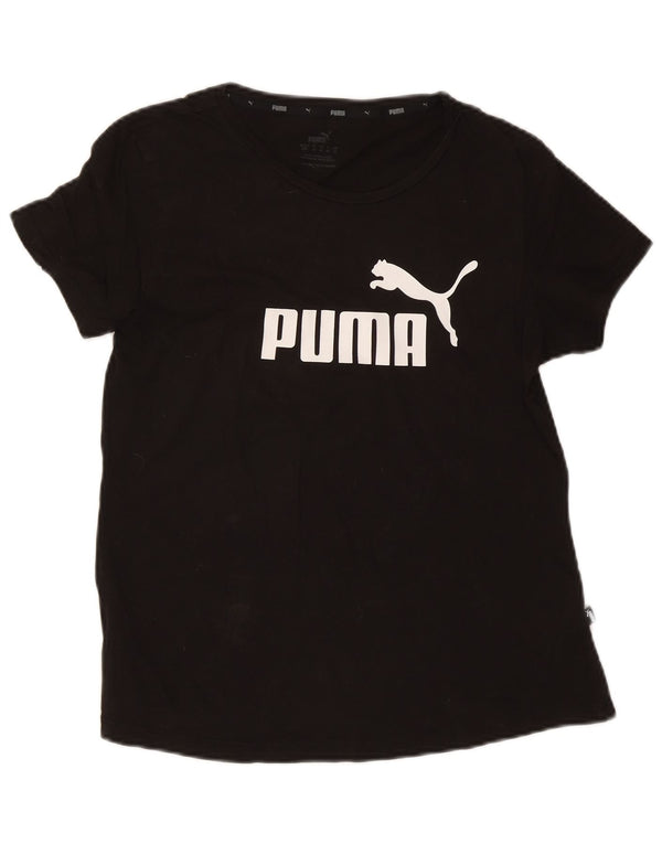 Женская футболка с рисунком Puma Top UK 14, большой черный хлопок