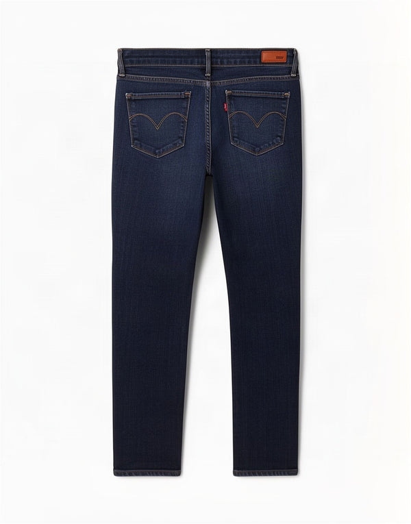 Женские укороченные джинсы скинни Levi's Demi Curve Modern Rise W28 L24 Темно-синие