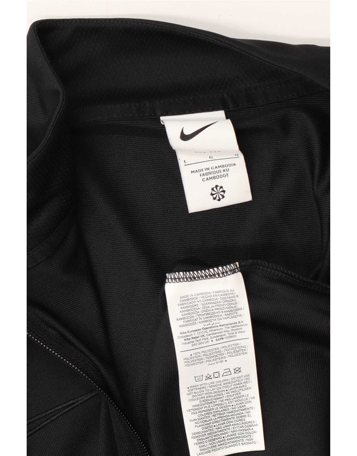 Мужская спортивная куртка Nike Dri Fit, большая черная полиэстеровая куртка