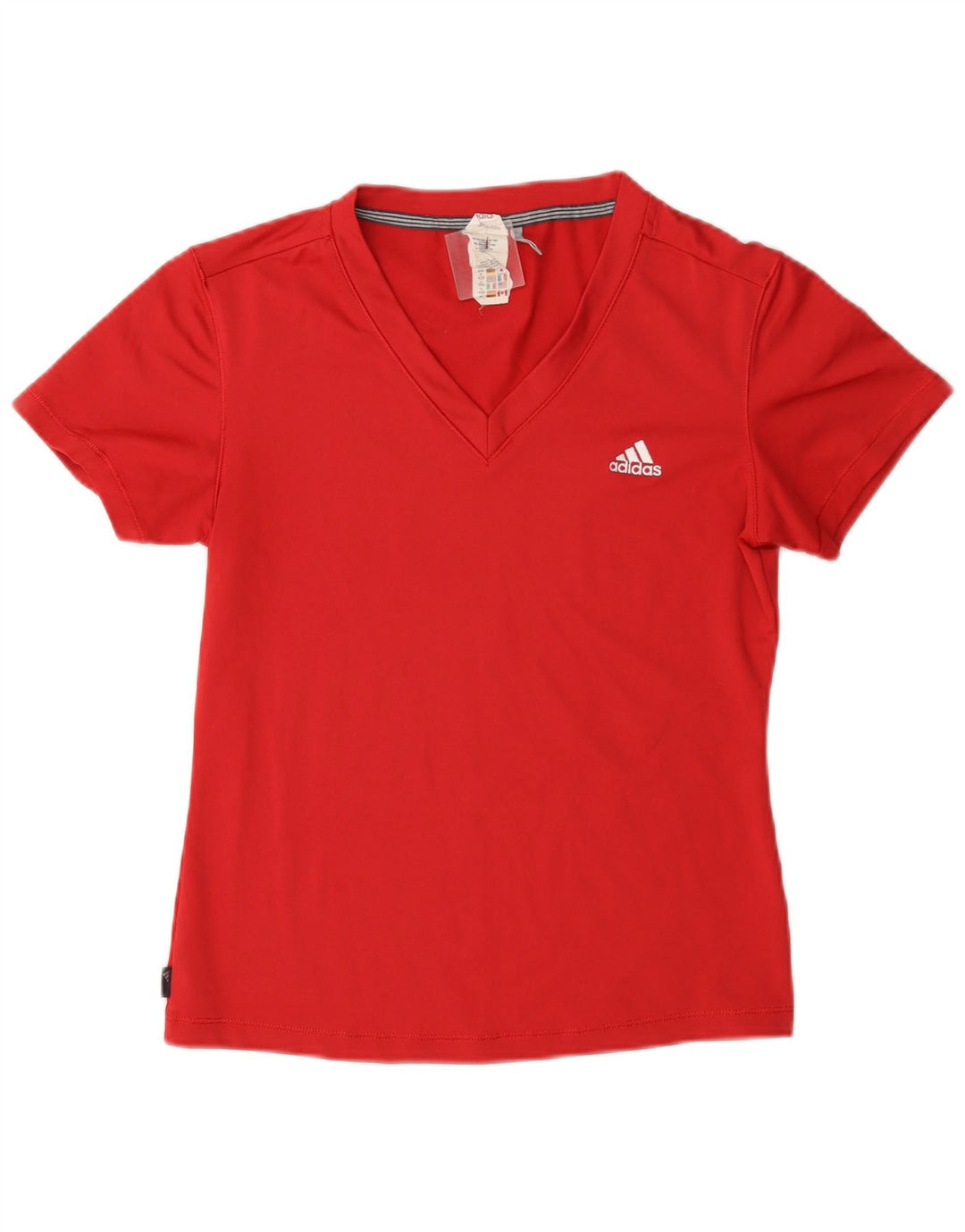 Женская футболка Adidas Clima 365 Top UK 14, средний красный полиэстер