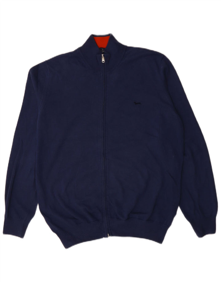 Harmont & Blaine Мужской кардиган-свитер XL Темно-синий хлопок