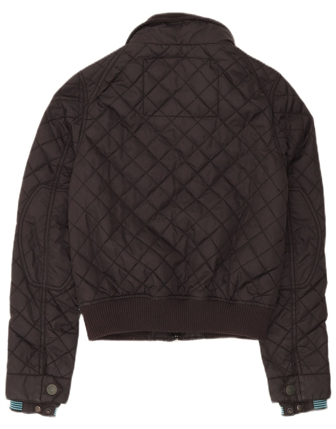 Женская стеганая куртка Superdry UK 10, маленькая, черный нейлон