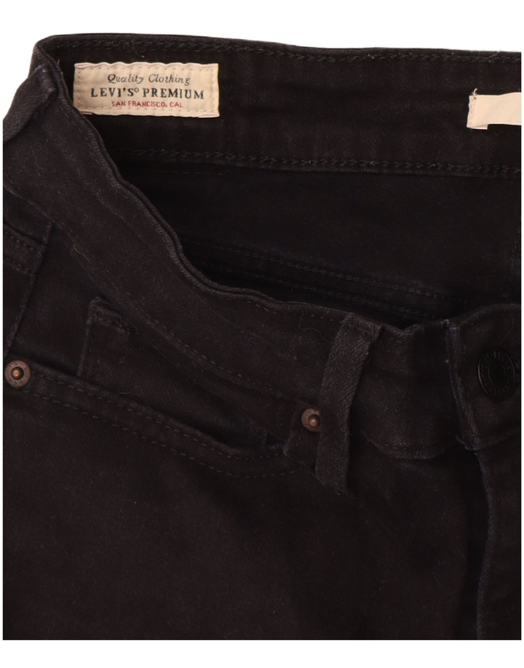 Женские джинсы скинни LEVI'S 711 W26 L32, черный хлопок