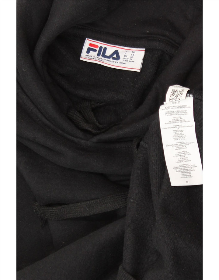 Мужской джемпер с капюшоном FILA, средний черный, хлопок