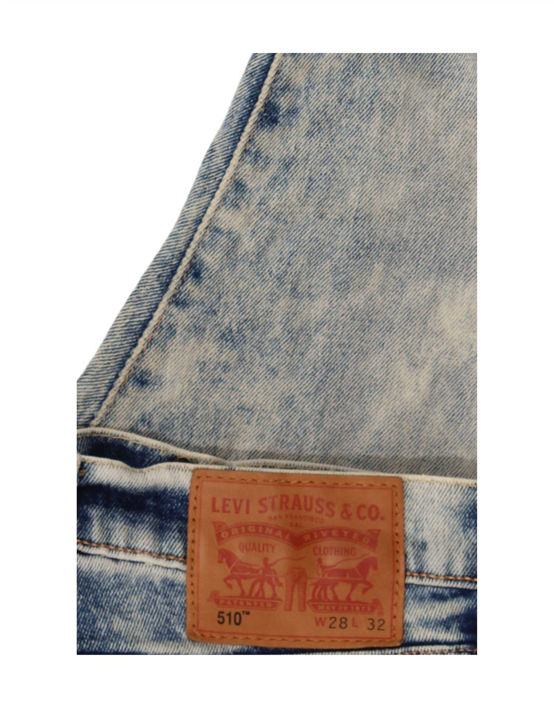 LEVI'S Womens 510 Skinny Jeans W28 L32 Blue