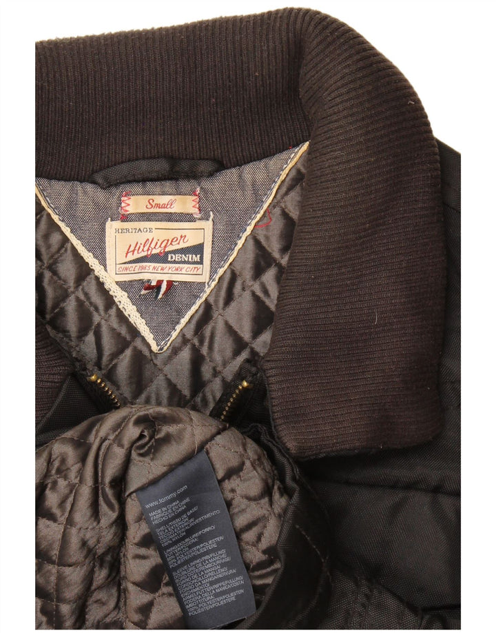 Женская куртка Tommy Hilfiger UK 10, маленькая, черный нейлон