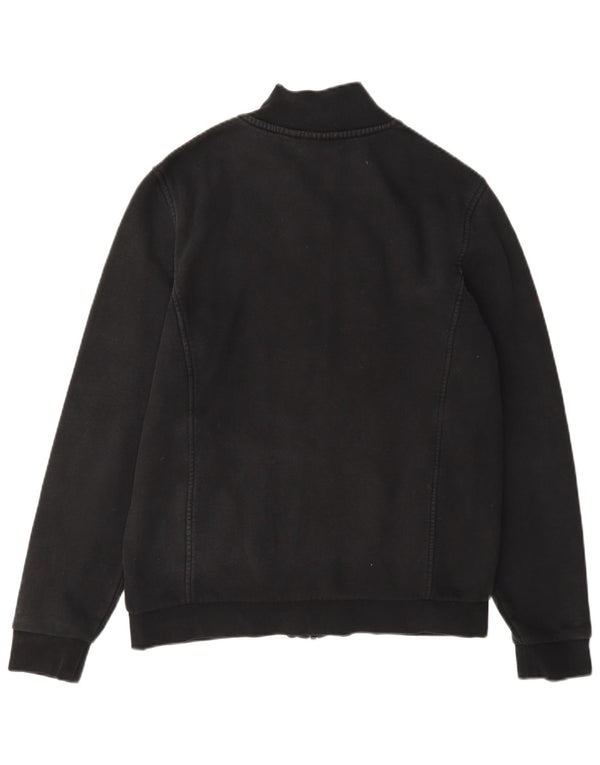 Lacoste Mens Tracksuit Top Jacket Medium Black Cotton