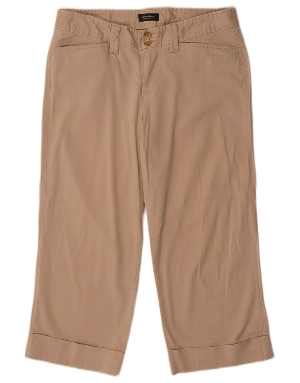 Женские капри EDDIE BAUER Vashon, США 6, средние W32 L21, бежевые