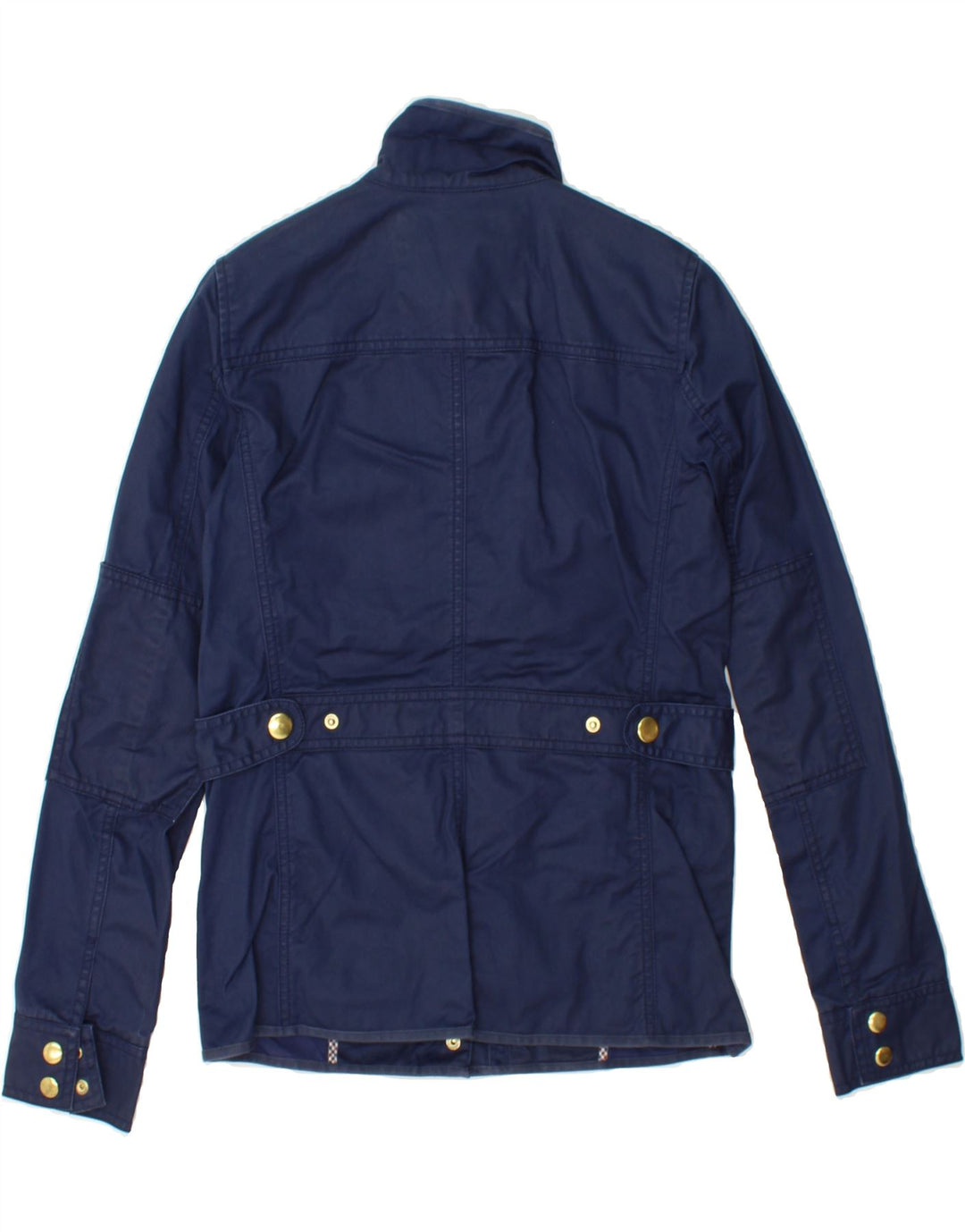 J. CREW Womens Utility Jacket UK 2 2XS Navy Blue Cotton Vintage J. Crew and Second-Hand J. Crew from Messina Hembry 