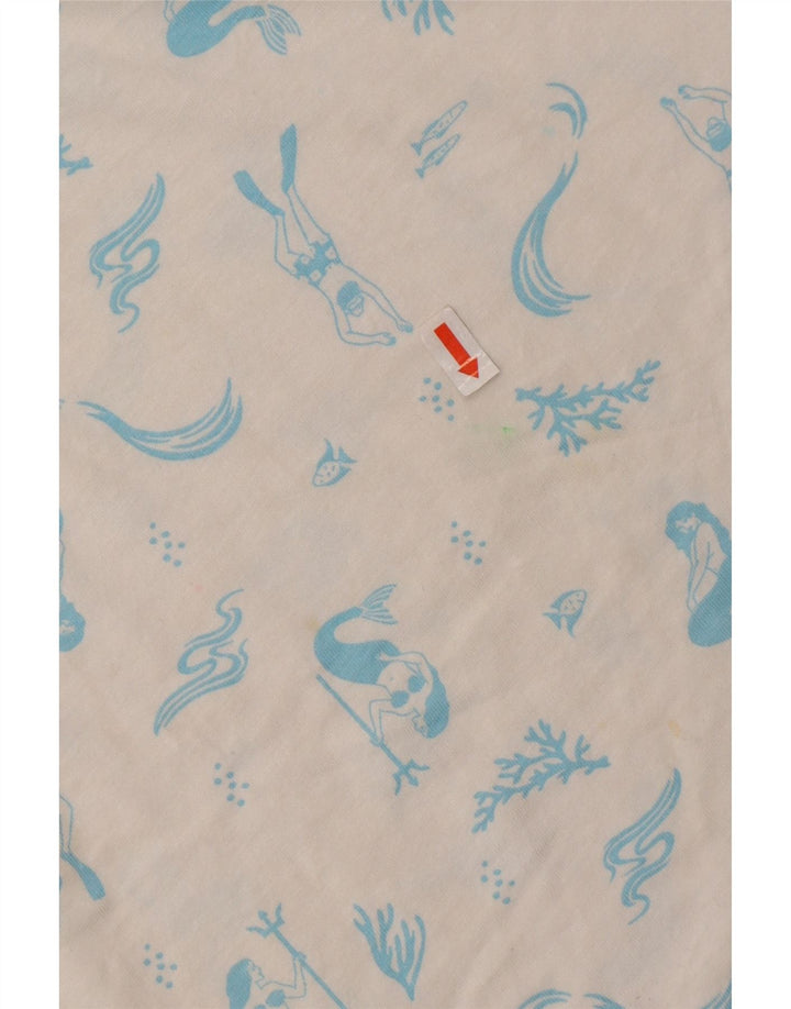 HURLEY Мужская футболка с рисунком Топ среднего размера, белый хлопок