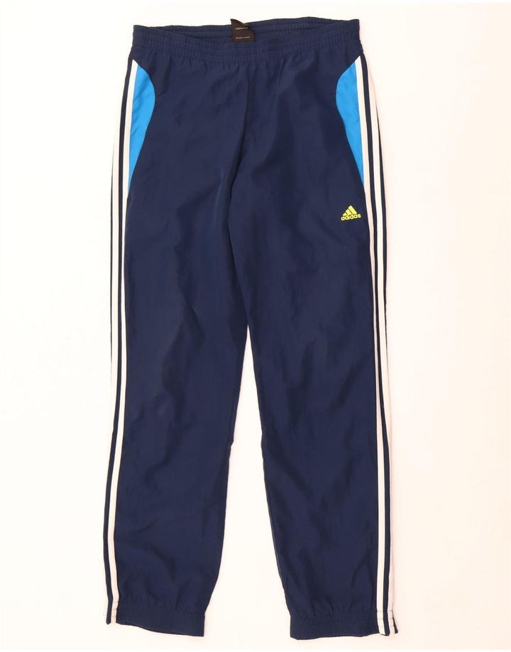 Мужские спортивные брюки Adidas Joggers среднего размера, темно-синие, полиэстер