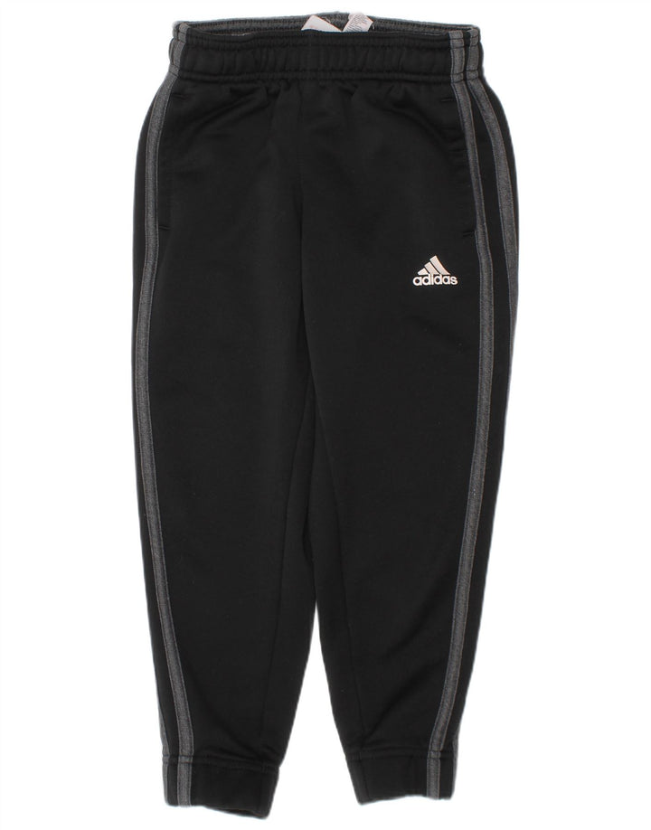 Спортивный костюм Adidas Climalite для мальчиков, брюки для бега, 4–5 лет, черный полиэстер