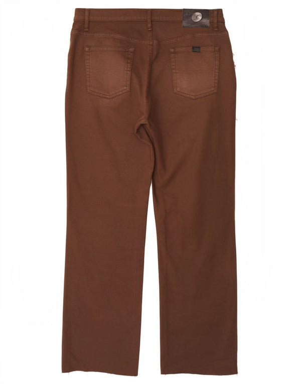 Мужские прямые повседневные брюки Trussardi Jeans W34 L31 коричневые