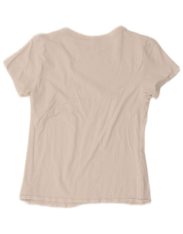 Женская футболка с рисунком Calvin Klein Top UK 10, маленький размер, белый хлопок