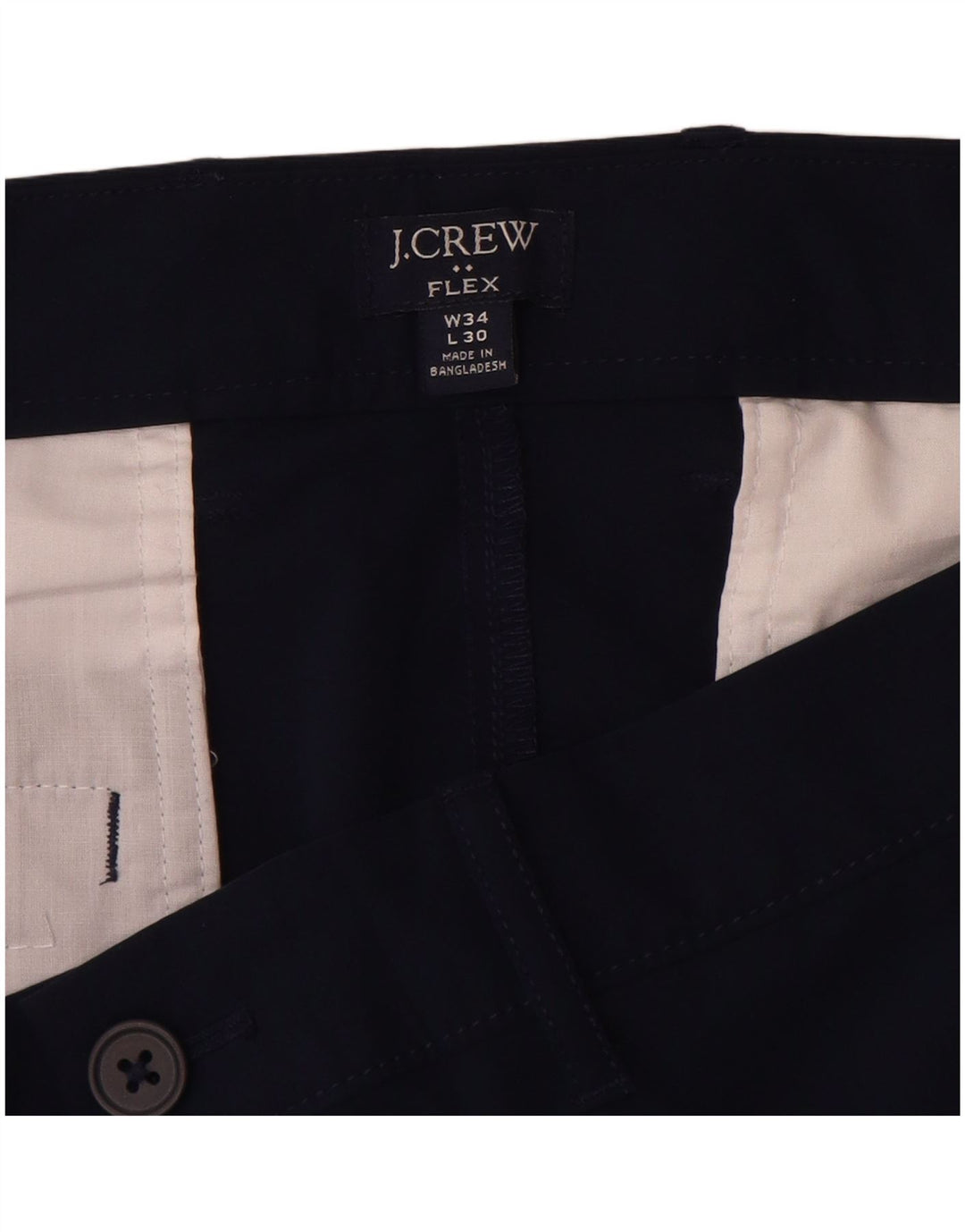 Мужские брюки-чиносы J. Crew Flex Slim W34 L30, темно-синий, полиэстер