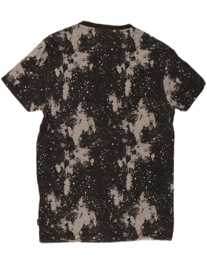 JACK & JONES Mens T-Shirt Top Medium Black Tie Dye Cotton Vintage Jack & Jones and Second-Hand Jack & Jones from Messina Hembry 