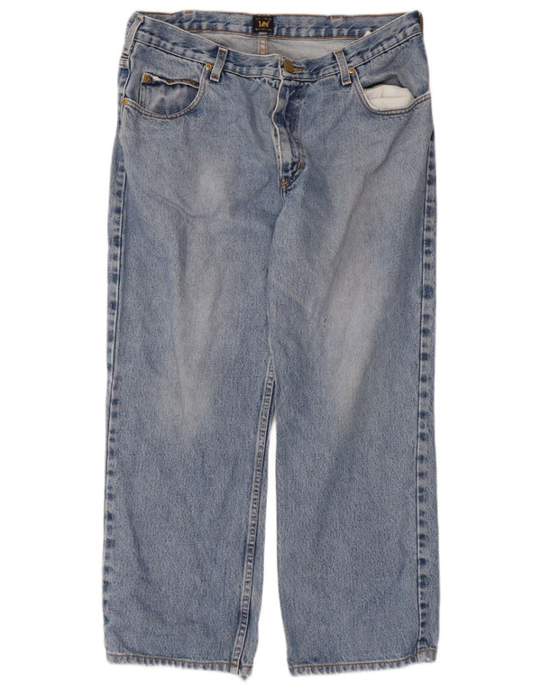 Мужские укороченные прямые джинсы Lee Brooklyn W36 L26, синий хлопок