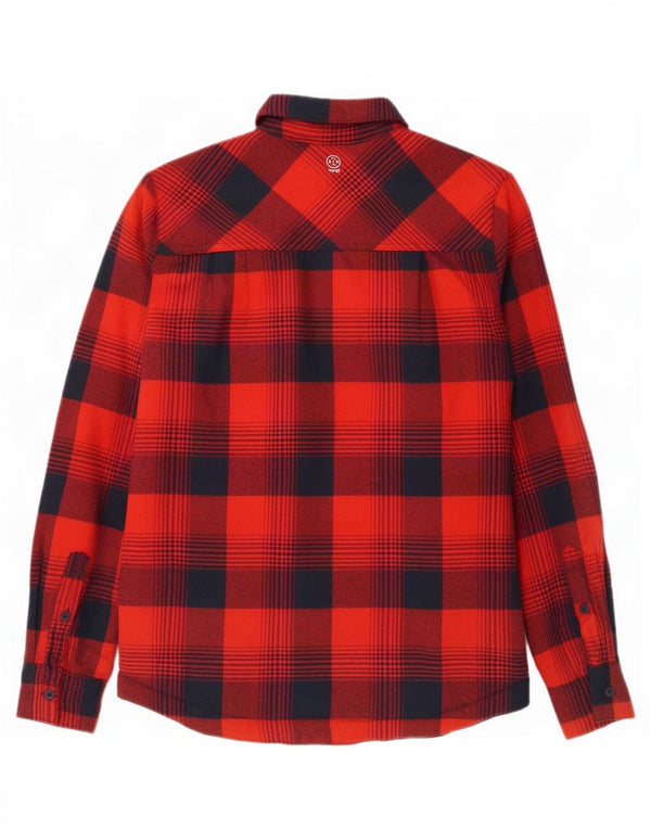 Женская фланелевая рубашка стандартного кроя Wrangler из шерпа, Великобритания, 6 XS, хлопок в красную клетку