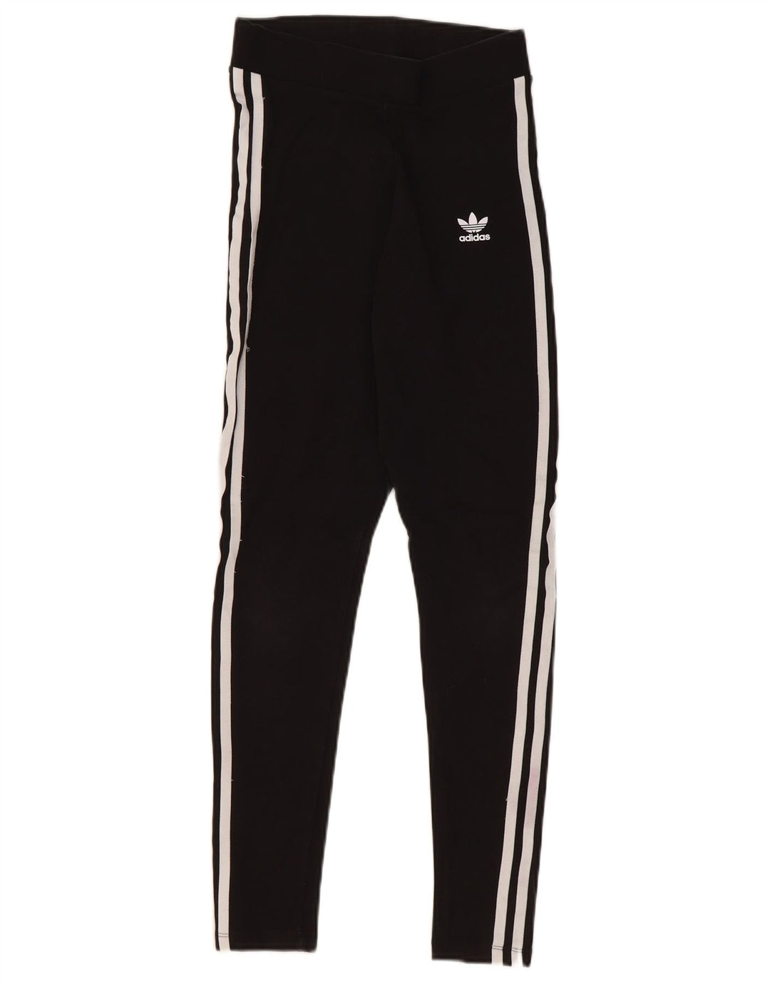 Женские леггинсы ADIDAS UK 10, маленькие, черные, хлопковые