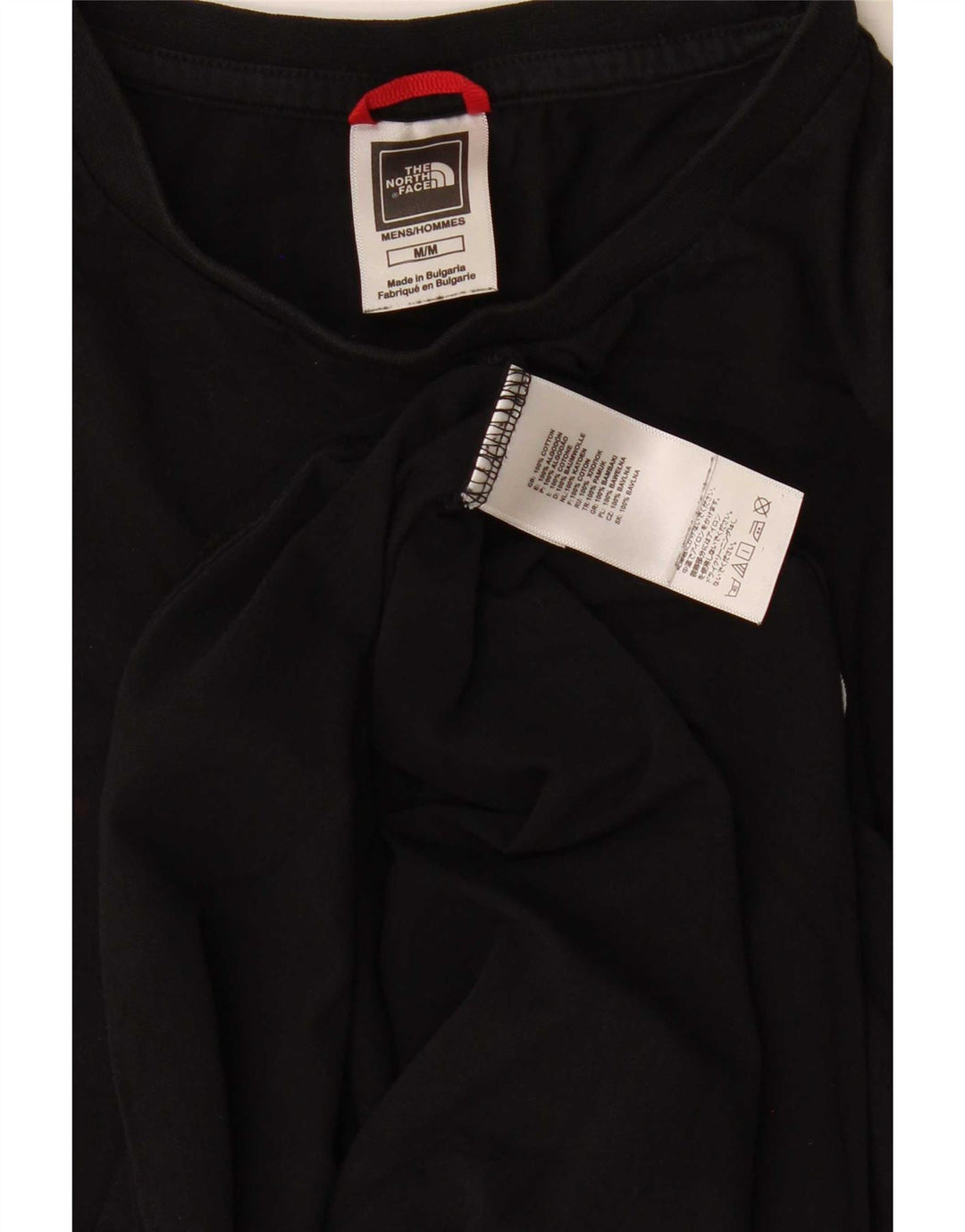 Мужская футболка The North Face из хлопка среднего размера, черная