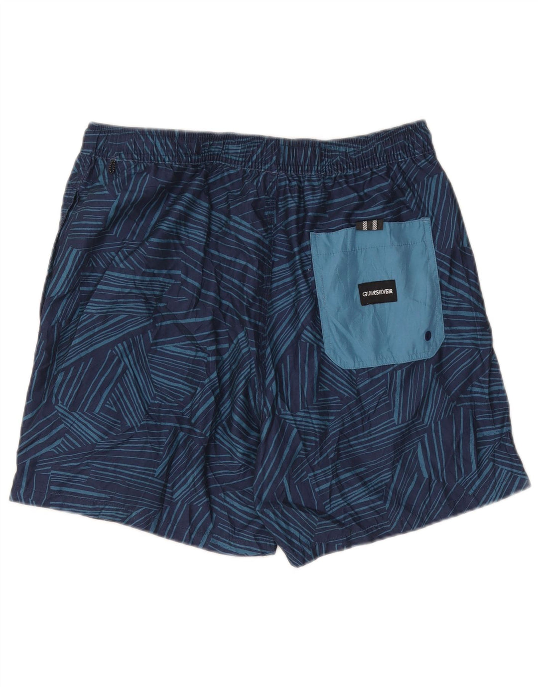 Мужские шорты для плавания Quiksilver XL, темно-синие, полиэстер с геометрическим рисунком