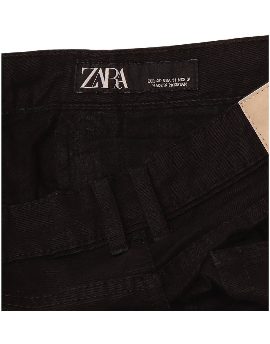 Мужские узкие повседневные брюки Zara EU 40 Medium W31 L32, черные