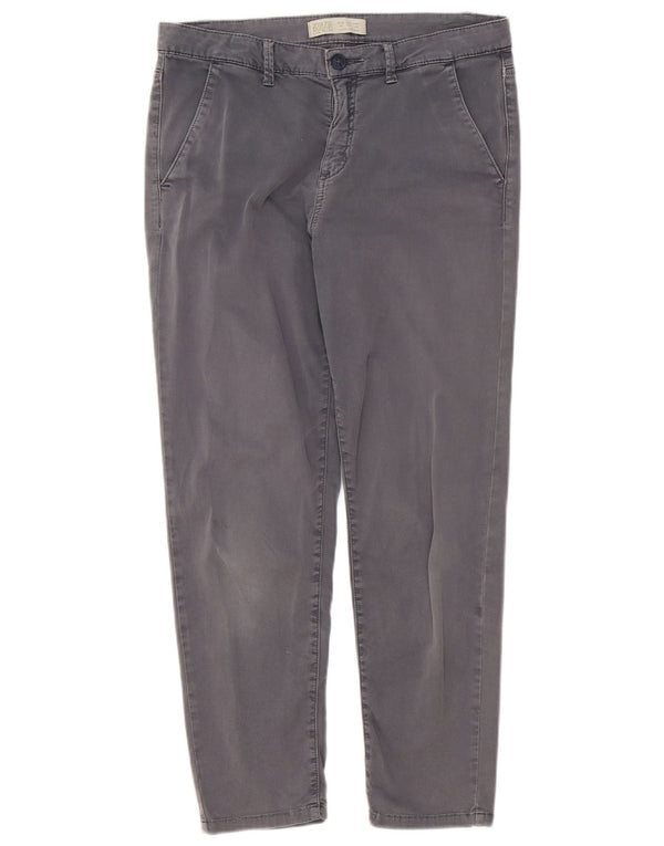 Женские прямые брюки чинос Zara EU 36 XS W26 L26 Серые
