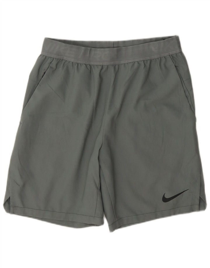 Мужские спортивные шорты Nike Dri Fit с графическим принтом, маленький серый полиэстер