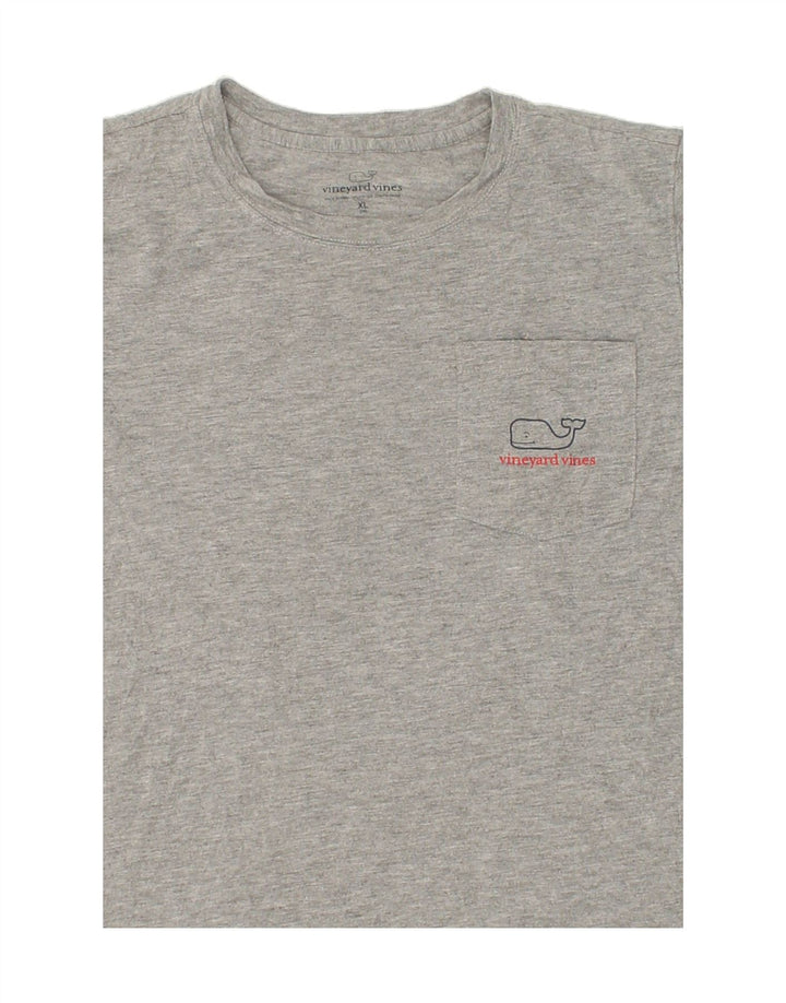 VINEYARD VINES Boys Graphic T-Shirt Top 13-14 Years XL Grey Polyester Vintage Vineyard Vines and Second-Hand Vineyard Vines from Messina Hembry 
