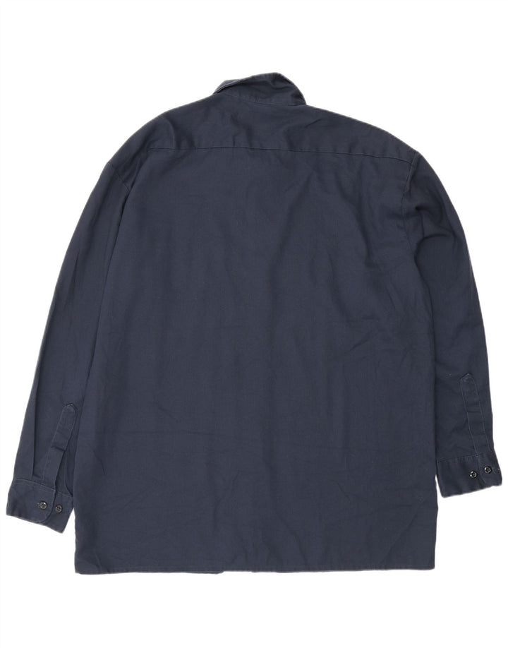 Мужская рубашка Dickies, большая темно-синяя, полиэстер