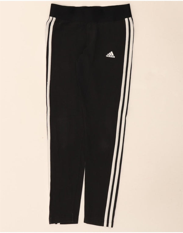 Женские леггинсы Adidas UK 8/10, маленькие, черные, хлопковые