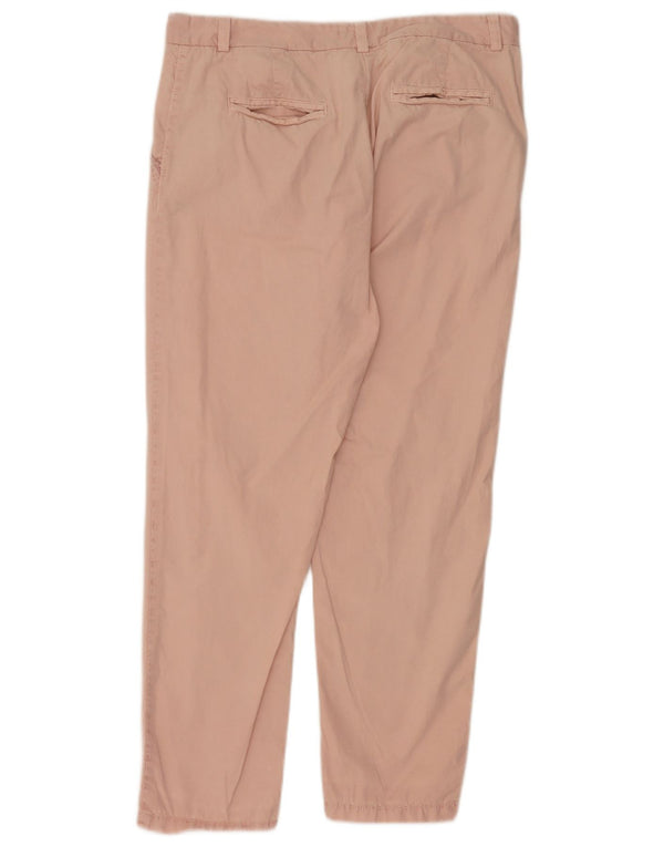 Женские прямые брюки чинос Marks & Spencer UK 14, большие W34 L28, розовые
