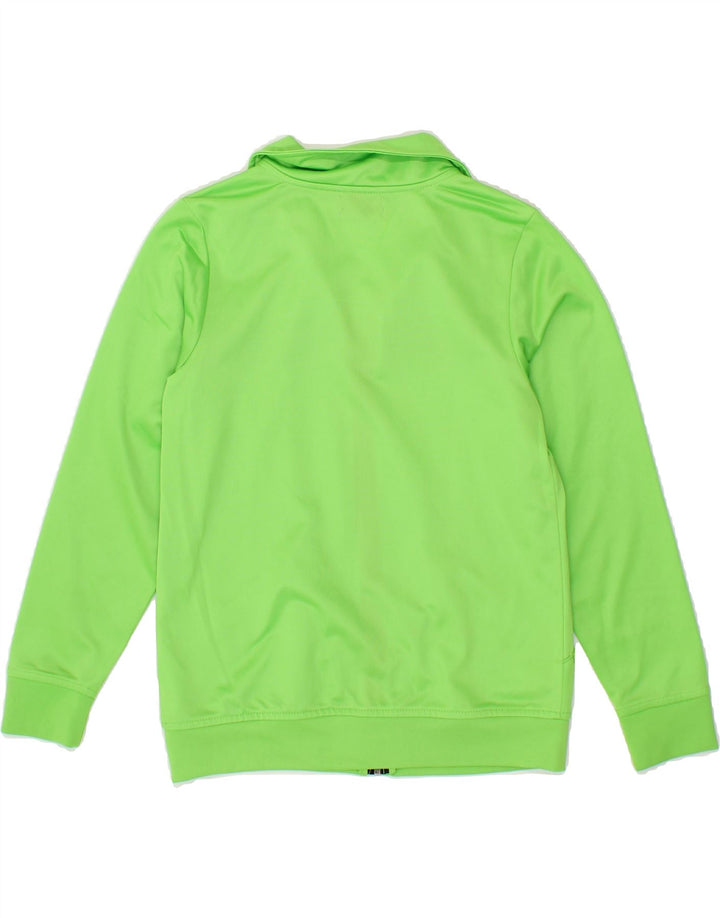 KAPPA Boys Tracksuit Top Jacket 9-10 Years Green Colourblock Polyester Vintage Kappa and Second-Hand Kappa from Messina Hembry 