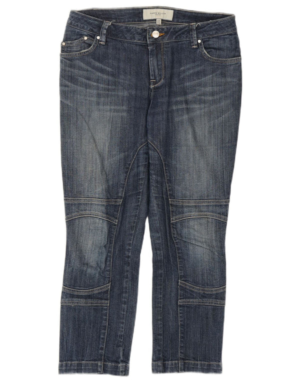 Женские укороченные джинсы узкого кроя KAREN MILLEN, Великобритания, 10, маленькие, W29, L24, синие