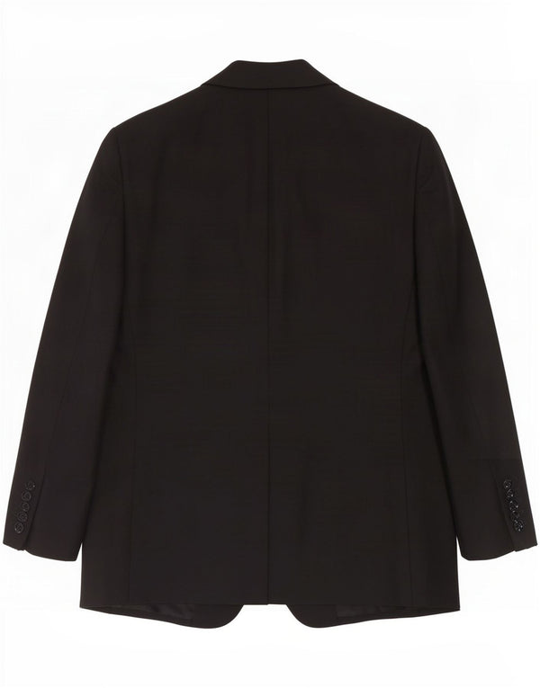 Мужской пиджак Trussardi на 2 пуговицах IT 52 XL, черная шерсть
