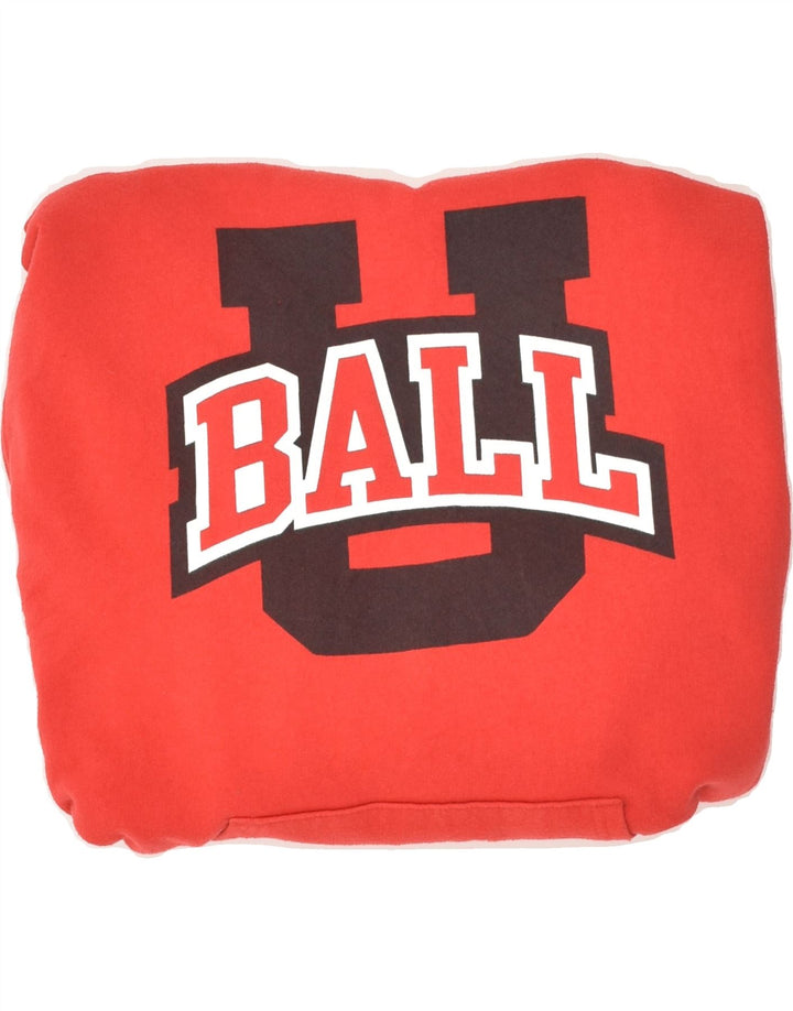 CHAMPION Mens Graphic Hoodie Jumper Medium Red Cotton Vintage Champion and Second-Hand Champion from Messina Hembry 