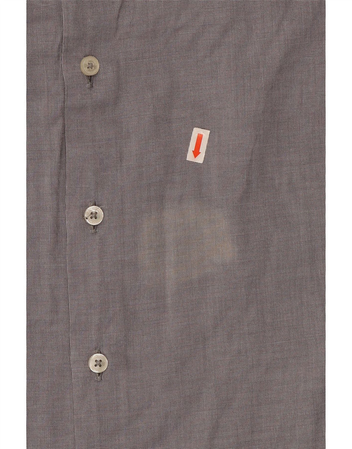 Мужская рубашка Calvin Klein, размер 43, 17 XL, серая, хлопковая