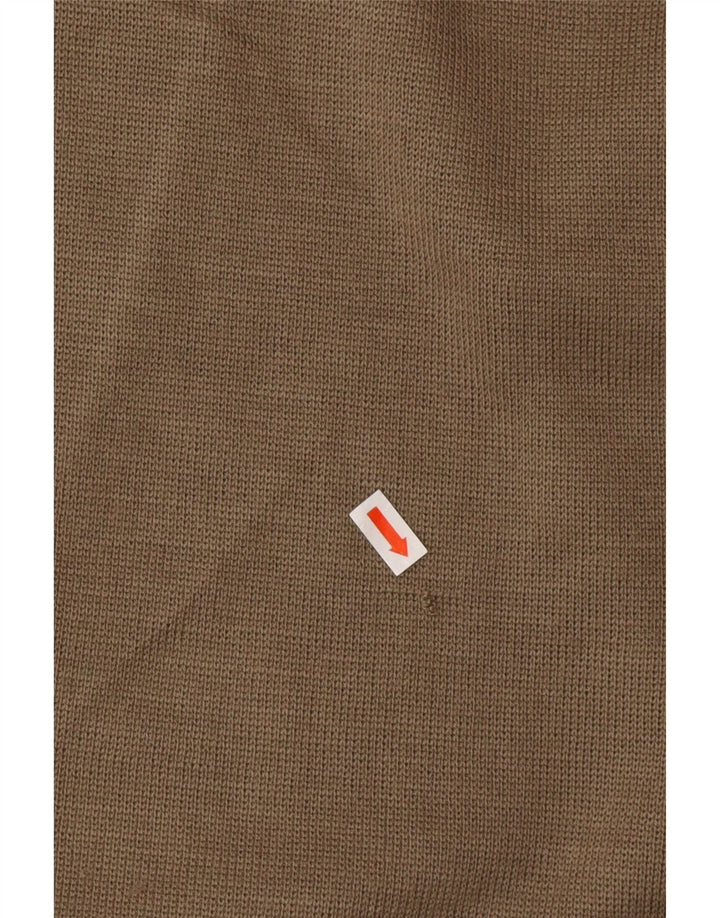 VINTAGE Мужской свободный кардиган-свитер из полиамида в большую зеленую полоску