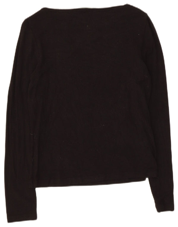 Женский топ для миниатюрных размеров Ralph Lauren, Великобритания, 8 маленьких размеров, черный вискоза