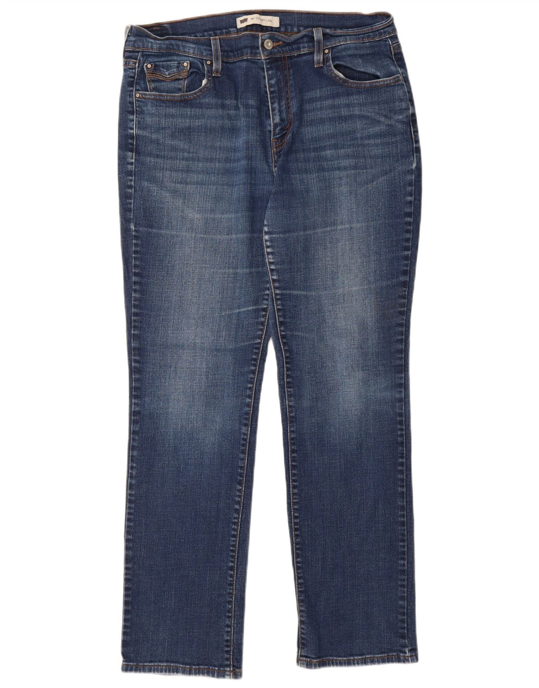 Женские прямые джинсы Levi's 505 W32 L32 синие, хлопок