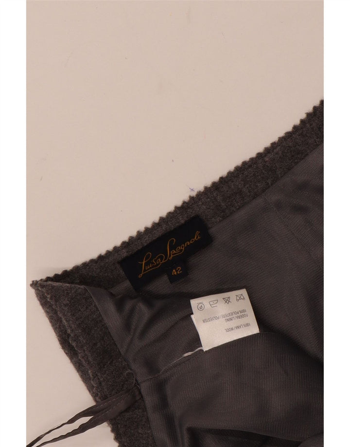 Юбка-карандаш женская LUISA SPAGNOLI IT 42 Medium W28 Серая шерсть