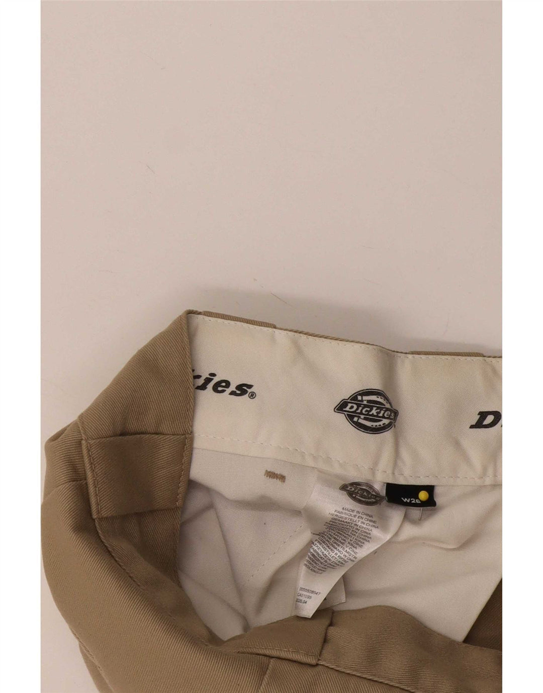 Женские прямые брюки чинос Dickies W26 L27 бежевого цвета из полиэстера