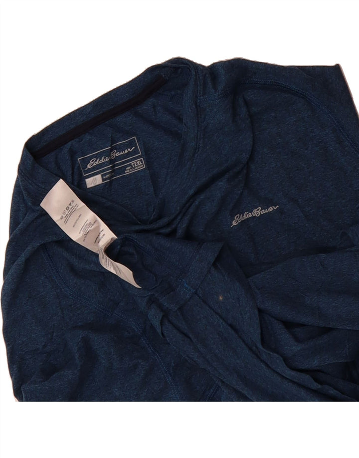 EDDIE BAUER Mens T-Shirt Top XL Blue Polyester Vintage Eddie Bauer and Second-Hand Eddie Bauer from Messina Hembry 